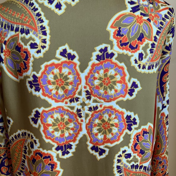 ZARA Multicolour Paisley Print Blouse Size M - Picture 7 of 13